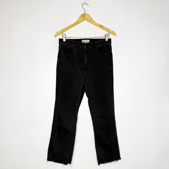 Madewell Roadtripper Skinny Flare Jeans Bellhaven Wash Women's Black Size 28 - Picture 1 of 8